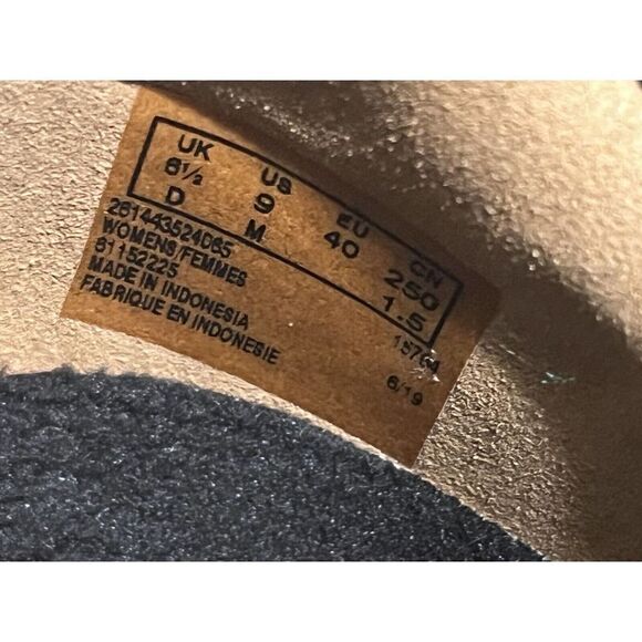 Clarks Unstructured Black Leather Shoes with Merrell Insoles Slip On Comfort 9M - Picture 3 of 15